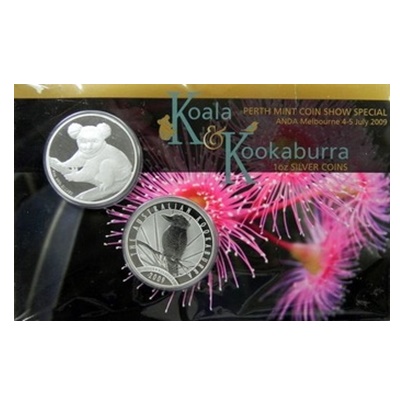 2009 Koala & Kookaburra Silver Set - Melbourne